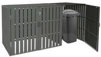 MCW M&uuml;lltonnenbox MCW-J28-B-1-E (1 St), Abschlie&szlig;bare T&uuml;ren, M&uuml;lltonnen mit...