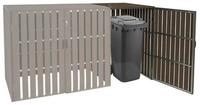 MCW M&uuml;lltonnenbox MCW-J28-B-1-E (1 St), Abschlie&szlig;bare T&uuml;ren, M&uuml;lltonnen mit...