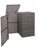 MCW M&uuml;lltrennsystem MCW-E25-2x1, Deckel und T&uuml;r separat zu &ouml;ffnen, Trennwand