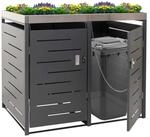 MCW M&uuml;lltonnenbox MCW-H40-2, M&uuml;lltonnen mit 80 bis 240L Fassungsverm&ouml;gen,