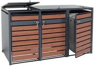 MCW M&uuml;lltonnenbox MCW-J81-3 (3 St), F&uuml;r drei M&uuml;lltonnen mit 80 bis 240 Liter