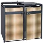 MCW M&uuml;lltonnenbox MCW-J82-2 (2 St), F&uuml;r 2 M&uuml;lltonnen mit 80 bis 240L
