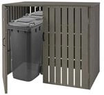 MCW M&uuml;lltonnenbox MCW-J28-XL2-4 (2 St), Erweiterbar, Abschlie&szlig;bare T&uuml;r, Mit