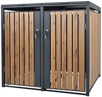 ML-DESIGN M&uuml;lltonnenbox M&uuml;llbox aus Stahl wetterfeste M&uuml;lltonnen Verkleidung