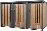 ML-DESIGN M&uuml;lltonnenbox M&uuml;llbox aus Stahl wetterfeste M&uuml;lltonnen Verkleidung