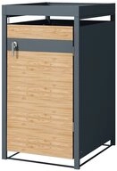 ML-DESIGN M&uuml;lltonnenbox M&uuml;llbox aus Stahl wetterfeste M&uuml;lltonnen Verkleidung