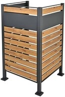 ML-DESIGN M&uuml;lltonnenbox M&uuml;llbox aus Stahl wetterfeste M&uuml;lltonnen Verkleidung