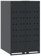 vidaXL M&uuml;lltonnenbox M&uuml;lltonnenbox f&uuml;r Einzeltonne Anthrazit 69x79x117 cm...