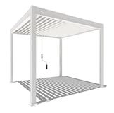 Weide Pergola Classic Pavillon Terrassen&uuml;berdachung Aluminium 3 x 3 M wei&szlig;,...