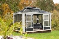 Sojag Pavillon &raquo;Olan 1014&laquo;, (Set), aus Aluminium, mit Wintergarten, inkl.
