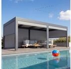 MCW Pergola MCW-L41-mS-3x6, BxTxH: 590x306x224 cm, Stabiles Aluminium-Gestell...