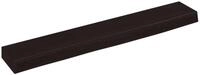 vidaXL Regal Wandregal Dunkelbraun 60x10x4 cm Massivholz Eiche Behandelt, 1-tlg.