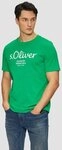 s.Oliver Kurzarmshirt T-Shirt Baumwoll-T-Shirt mit Logo-Print