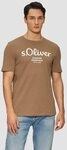 s.Oliver Kurzarmshirt T-Shirt Baumwoll-T-Shirt mit Logo-Print