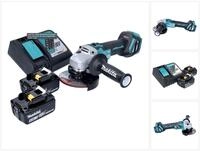 Makita Akku-Winkelschleifer DGA 513 RG 18 V 125 mm Brushless + 2x Akku 6,0 Ah +