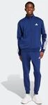 Trainingsanzug ADIDAS SPORTSWEAR "3-STREIFEN FLEECE", Herren, Gr. XXL, blau