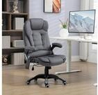 Vinsetto Schreibtischstuhl Ergonomischer Chefsessel mit Heiz-/Liegefunktion u.