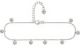CA&Iuml; Fu&szlig;kette Ca&iuml; Damen-Fu&szlig;kette 925er Silber 8 Zirkonia