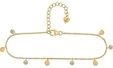 CA&Iuml; Fu&szlig;kette Ca&iuml; Damen-Fu&szlig;kette 925er Silber 4 Zirkonia