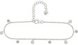 CA&Iuml; Fu&szlig;kette Ca&iuml; Damen-Fu&szlig;kette 925er Silber 4 Zirkonia