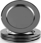 ECHTWERK Glasuntersetzer, Set, 6-tlg., Getr&auml;nke-Untersetzer aus Edelstahl,