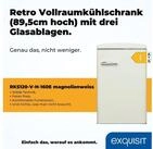 exquisit Vollraumk&uuml;hlschrank RKS120-V-H-160E, 89.5 cm hoch, 54.5 cm breit,