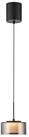 Paul Neuhaus LED Pendelleuchte RIKA, 1-flammig, Rauchfarben, Schwarz, Metall,