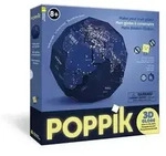 BrainBox Spiel POPPIK - Mein Bastel-Globus, Erde bei Nacht