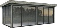Palmako Gartenhaus Lenna 16,6 m&sup2;, Set 402 Slide, BxT: 628x340 cm