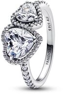 Pandora Fingerring Herzring f&uuml;r Damen, Sterlingsilber, Zirkonia von PANDORA Timeless