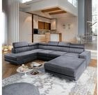 Masseno Ecksofa SIENA mit Schlaffunktion U-Form, Sofa mit Bettkasten