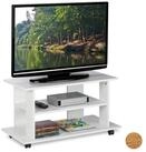 relaxdays TV-Regal TV Board fahrbar, wei&szlig;
