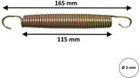 walexo Gartentrampolin Trampolinfedern Stahlfedern Zugfedern Spannfedern 16,5 cm (165