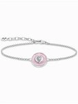 THOMAS SABO Armband Thomas Sabo A2143-691-9-L19V Silbernes Armband mit rosa...