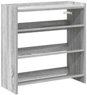 vidaXL Schuhregal Schuhregal Grau Sonoma 60x25x62 cm Holzwerkstoff, 1-tlg.