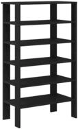 vidaXL Schuhregal Schuhregal Schwarz 61x32x105 cm Holzwerkstoff, 1-tlg.