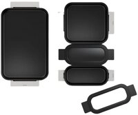 BOSCH Pfannen-Set HEZ9FF040 Flex - Pfannen-Set 4-teilig - silber/edelstahl,...