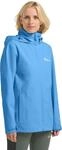 Outdoorjacke JACK WOLFSKIN "TRAILTIME 2L JKT W", Damen, Gr. XS, blau (mid blau), Web,