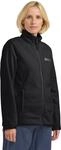 Fleecejacke JACK WOLFSKIN "Moonrise", Damen, Gr. XS, schwarz, Obermaterial: 100%