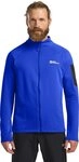 Jack Wolfskin Fleecejacke Prelight Full Zip (schnelltrocknend, atmungsaktiv) blau
