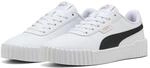 Sneaker PUMA "CARINA 30", Damen, Gr. 37, schwarz-wei&szlig; (puma wei&szlig;, puma schwarz,