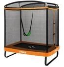 COSTWAY Gartentrampolin rechteckig, mit Schaukel