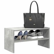 vidaXL Schuhschrank Schuhregal Stapelbar Betongrau 60x30x30,5 cm