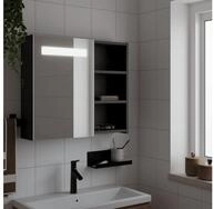 vidaXL Badezimmerspiegelschrank vidaXL Spiegelschrank mit LED-Beleuchtung...