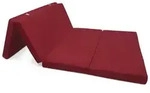 Klappmatratze Klappmatratze G&auml;stebett Faltmatratze Campix, 120x195cm, Dunkelrot,