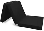 Klappmatratze Klappmatratze G&auml;stebett Faltmatratze Campix, 80x195cm, Schwarz,