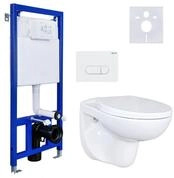 Belvit Tiefsp&uuml;l-WC Komplett Set WC Vorwandelement Sp&uuml;lkasten H&auml;nge