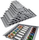 SO-TECH&reg; Besteckeinsatz Orga-Box 2 silbergrau Canvas Leinwand Struktur f&uuml;r...