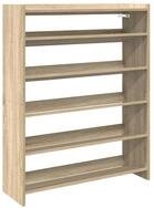 vidaXL Schuhregal Schuhregal Sonoma-Eiche 80x25x100 cm Holzwerkstoff, 1-tlg.