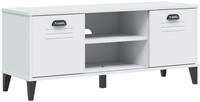 vidaXL Schuhregal Schuhbank VIKEN Wei&szlig; 106x35x45 cm Holzwerkstoff, 1-tlg.